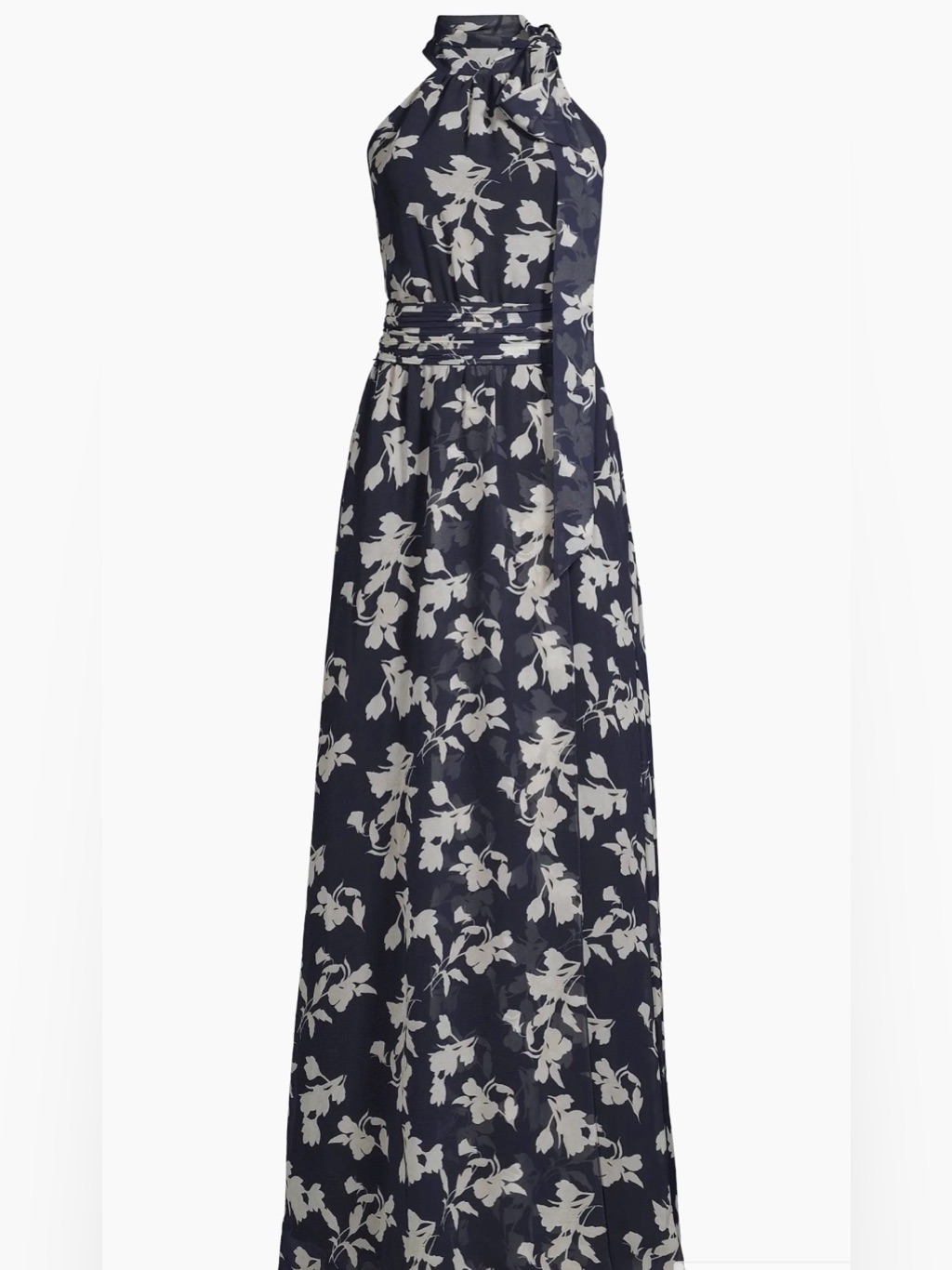 Sachin Babi Kayla Floral High-Neck Gown Nwt